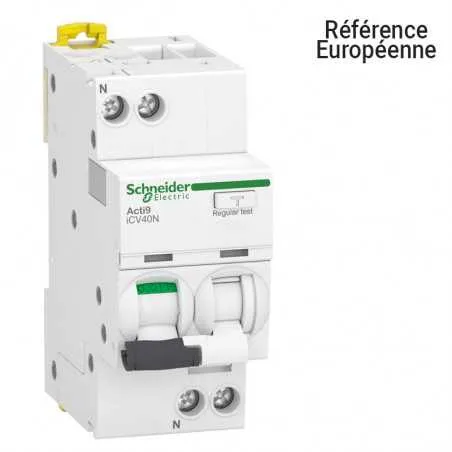 [SCH-A9DF3620] Disjoncteur différentiel 1P+N Courbe C 20A 30mA type ASI