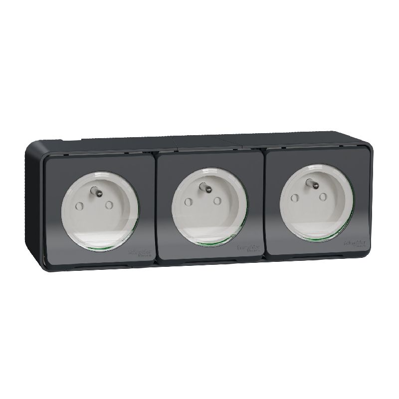 [SCH-MUR36037] Mureva Styl - Triple PC 2P+T horiz. précâblée - sa MUR36037