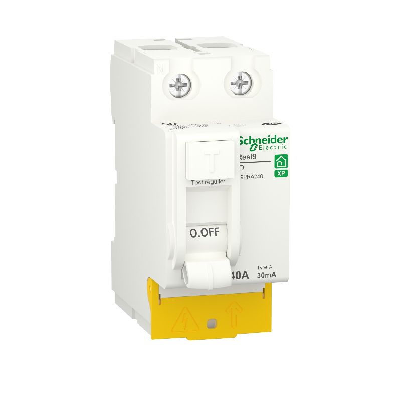 [SCH-R9PRA240] Resi9 - Interrupteur différentiel - 2P - 40A - 30mA - Typ R9PRA240