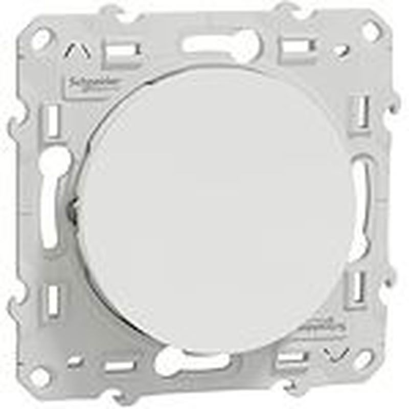 Odace, poussoir Blanc, 10 A, à vis S520206