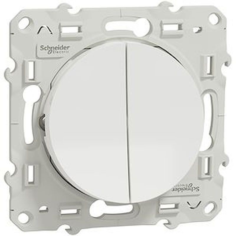 [SCH-S520214] Odace, double va-et-vient Blanc, connexion rapide, S520214