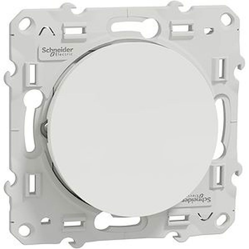 [SCH-S520276] Odace, poussoir lumineux Blanc, 10 A, à vis, LED b S520276