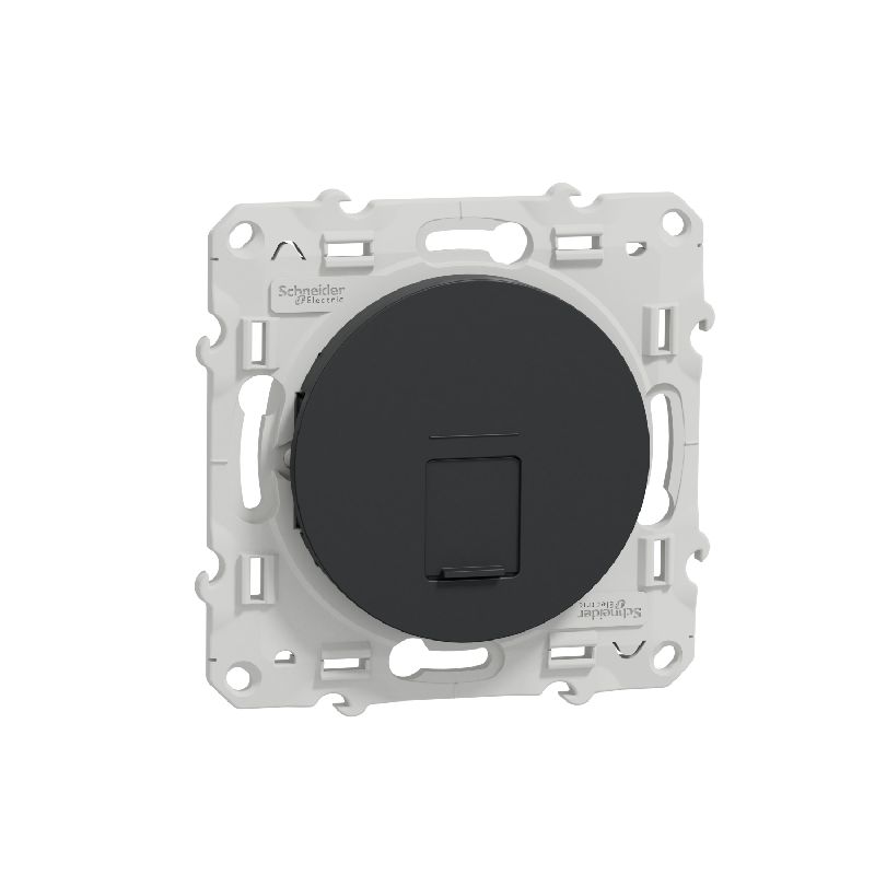 [SCH-S540475] Odace, prise RJ45 Anth., grade 1 (téléphone + info S540475