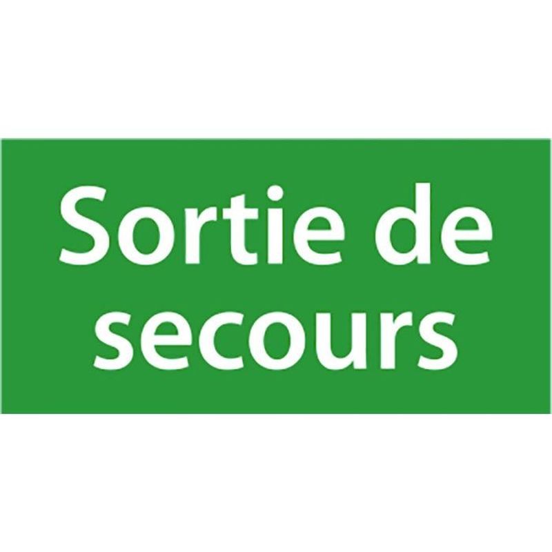 [SEC-1831G] Etiquette Sortie De Secour