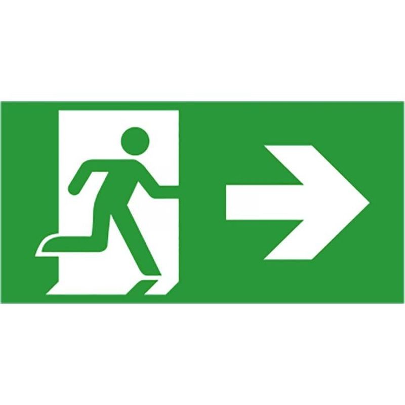 [SEC-1836A] Etiquette Sortie Evacuation A Droite