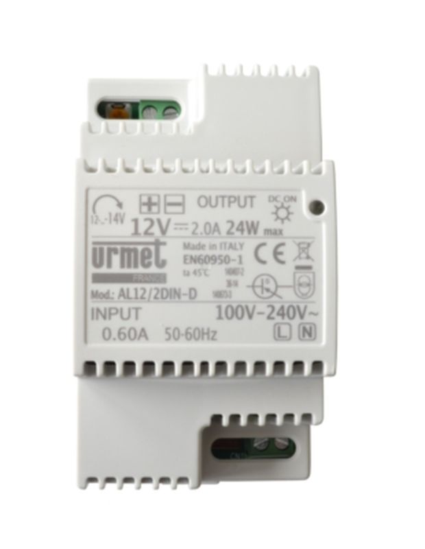 [URM-AL12/2DIN] Alimentation 12Vcc/2A Regulee 3 Modules Urmet AL12/2DIN