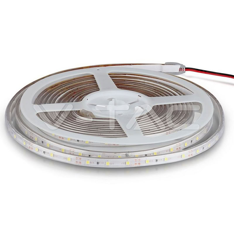 Ruban LED 60 leds/m 300lm/m 3,6w/m 6000k 12v IP65 5m 2031