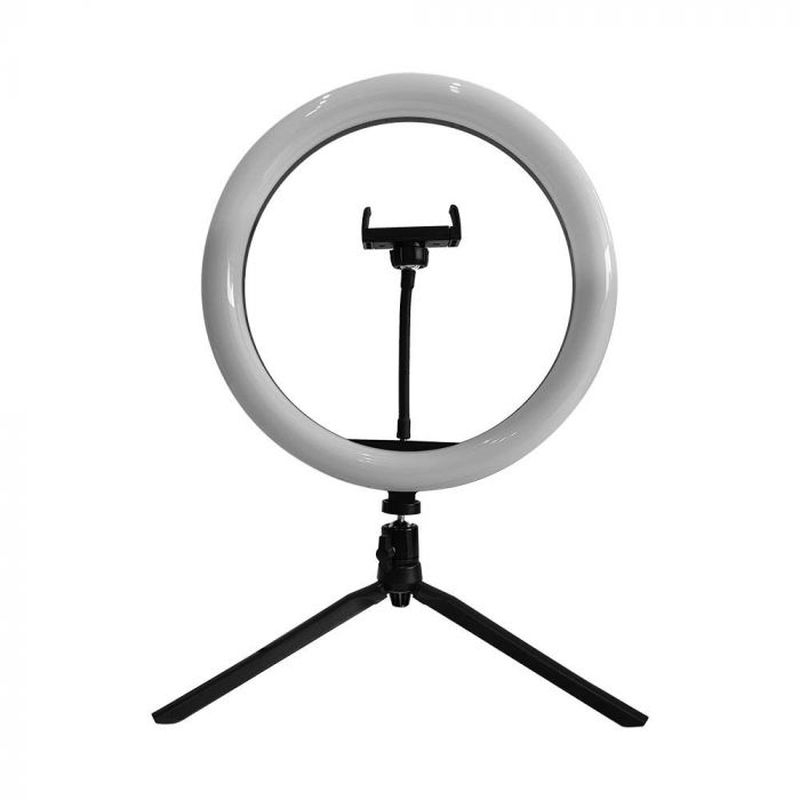 [VT-23048] Anneau lumineux pour selfie led 10w 10 pouces avec trépied de table 3200k-5500k
