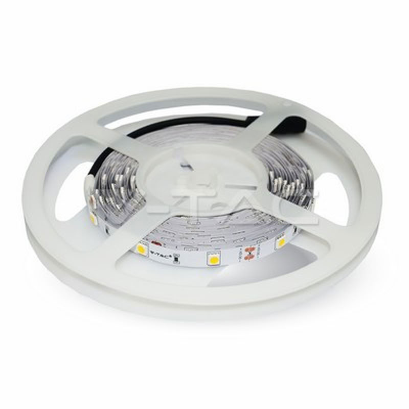 Ruban LED 60 leds/m 1200lm/m 18W/m 4500k 12v IP20 5m 2458