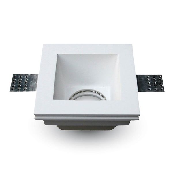 3649 Spot carré à enduire pour GU10 LED (fourni avec douille)