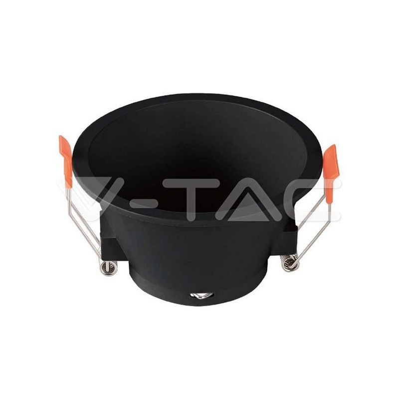 Coupelle fixe basse luminance ronde gu10 noire