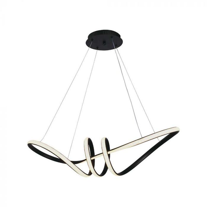 [VT-8010] Suspension 24W LED 720x300, corps en noir 3000K