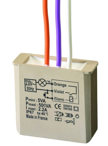[YOK-MTR500E] Télérupteur encastré 500W Yokis MTR500E