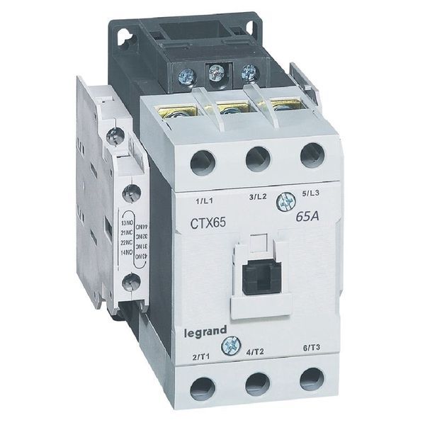 Ctx Contacteur 3P 65A 2No2Nc 24V Dc Bornes A Vis T4 legrand 416161