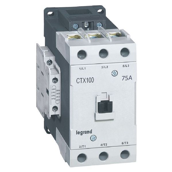 Ctx Contacteur 3P 75A 2No2Nc 24V Dc Bornes A Vis T5 legrand 416181