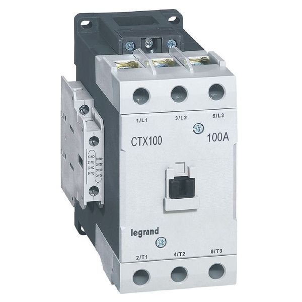 Ctx Contacteur 3P 100A 2No2Nc 24V Dc Bornes A Vis T5 legrand 416221