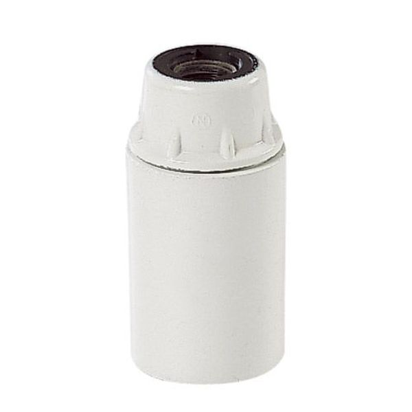 [DOU-46933] Douille e14 bakelite lisse blanc - elec