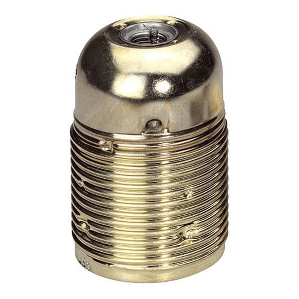 Douille e27 filtee acier laitonne avec 2 bagues - elec