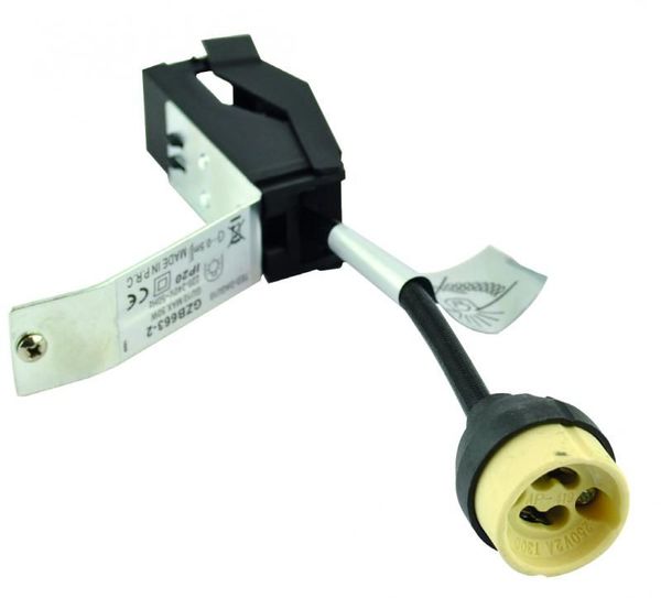 Douille gu10 avec étrier connexion auto avec repiquage - elec