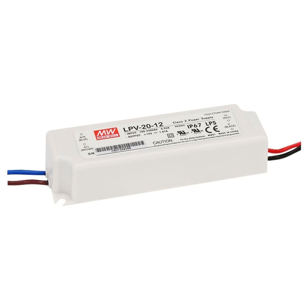 [ME-LPV-20-12] Alimentation Led 12V Dc 20W