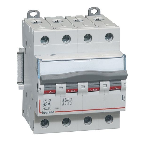 Interrupteur-Sectionneur Dx³-Is 4P 400V~ 63A 4 Modules legrand 406481