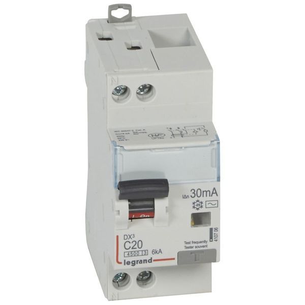 Disjoncteur Diff Dx³ 4500 Vis/Vis -U+N 230V~ 20A Typeac 30 legrand 410706