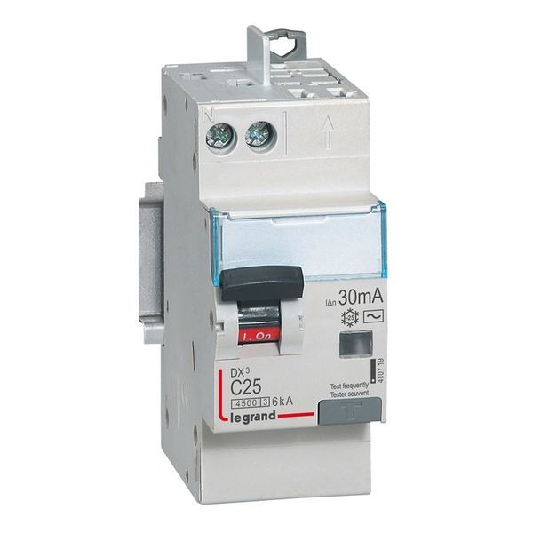 Disjoncteur Diff Dx³ 4500 Vis/Auto -U+N 230V~ 25A Typeac 3 legrand 410719