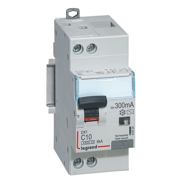 Disjoncteur Diff Dx³ 4500 Vis/Vis -U+N 230V~ 10A -Typeac 300 legrand 410724
