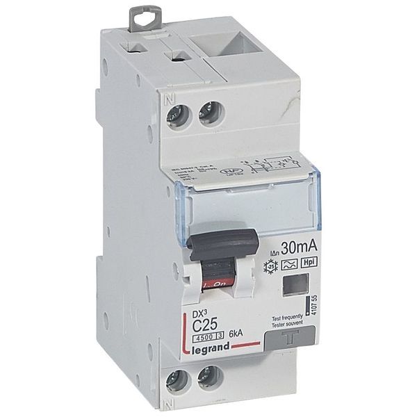 Disjoncteur Diff Dx³ 4500 -Vis/Vis- U+N 230V~ 25A- Typef-30M legrand 410755