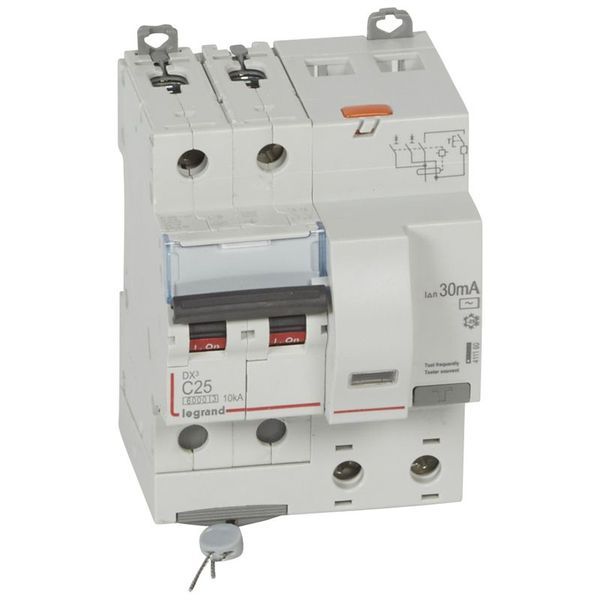 Disjoncteur Diff Dx³ 6000 -Vis-2P-230/400V~-25A -Typeac -30M legrand 411160