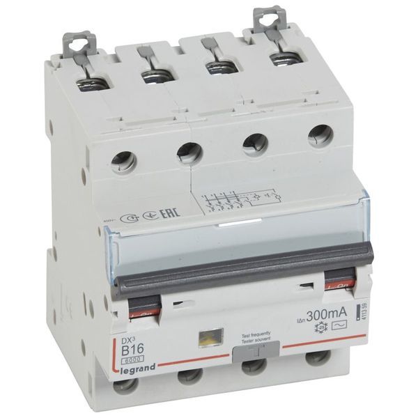 Disjoncteur Diff Dx³ 6000 -Vis- 4P 400V~ -16A Typeac 300Ma legrand 411359