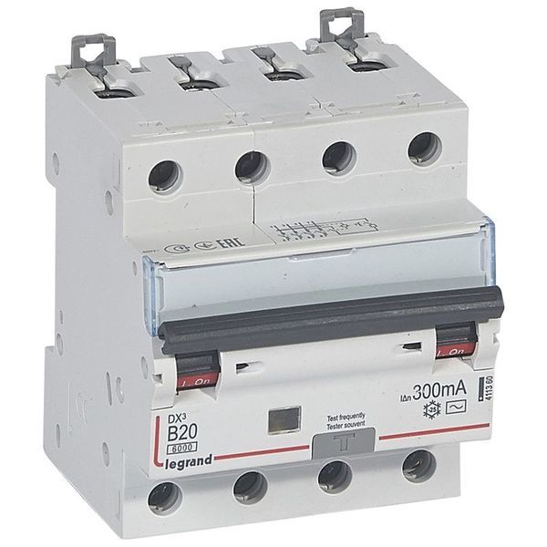Disjoncteur Diff Dx³ 6000 -Vis- 4P 400V~ -20 A Typeac 300M legrand 411360