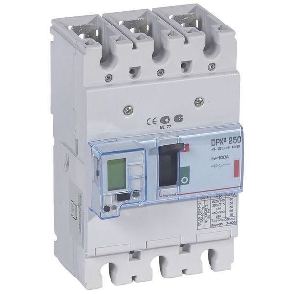 Dpx3 250 Elect + Mesure 3P 100A 36Ka legrand 420435