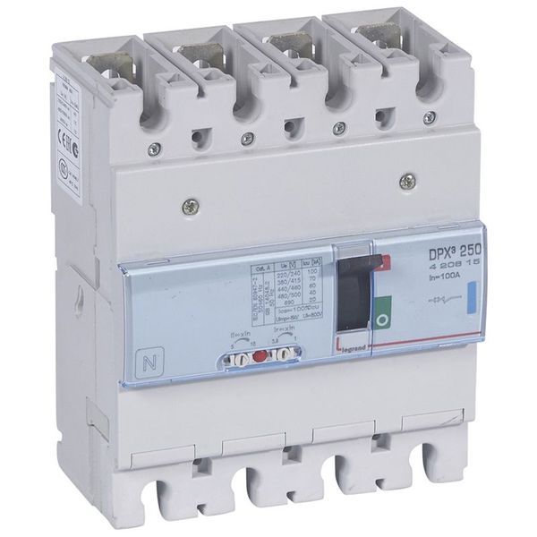 Dpx3 250 Magneto-Th 4P 100A 70Ka legrand 420615
