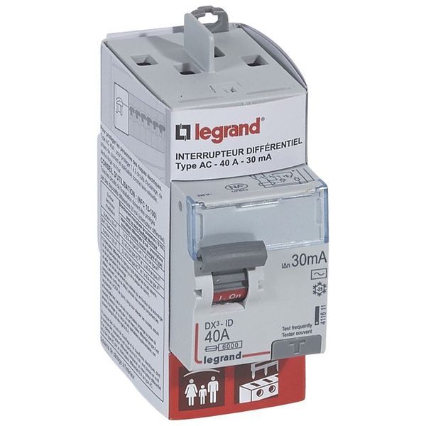 Interrupteur Différentiel Dx³-Id 2P Type Ac 30Ma Arrivée Hau legrand 092840