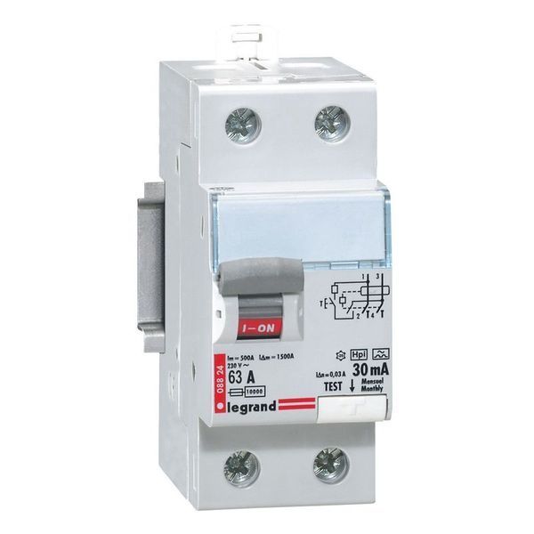 Interrupteur Différentiel Dx³-Id 2P Type Ac 30Ma Arrivées Ha legrand 092841