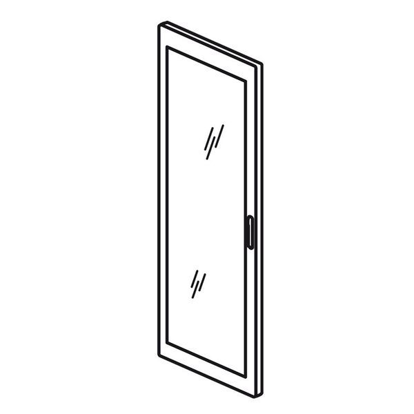 Porte Vitrée Réversible Galbée Pour Armoire Xl³4000 Larg.725 legrand 020564