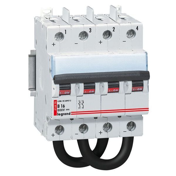 Disjoncteur Bipolaire 4 Modules Courbe B 16A 800V Dc legrand 414428