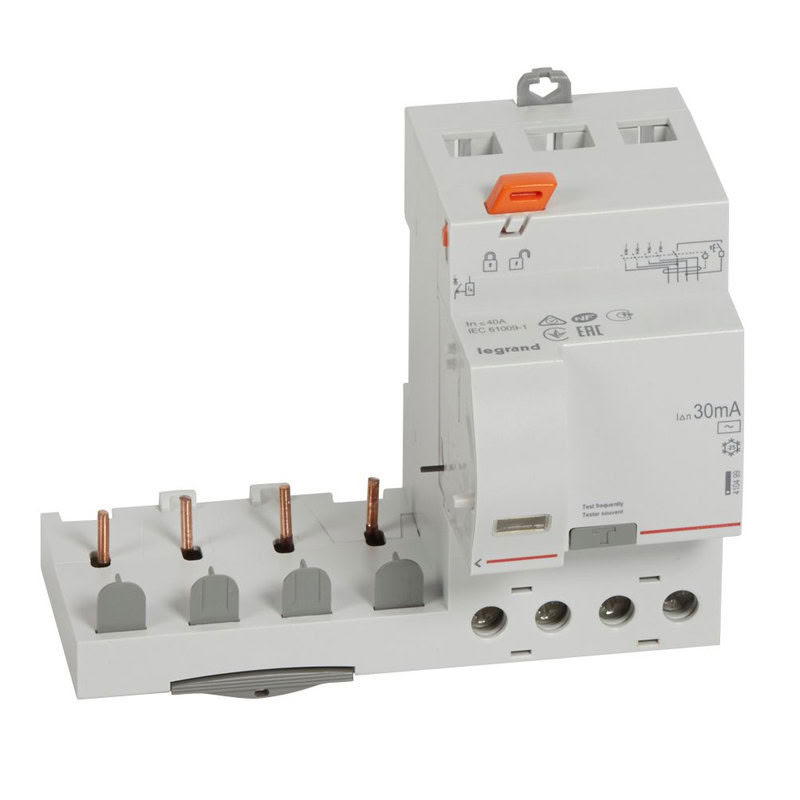 [LEG-410499] Legrand 410499 - Bloc diff adaptable à vis DX³ pour disj 1 module/pôle 4P 40A typeAC 30mA