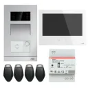 Kit Vidéo-Mini OS Saillie-1 Appel-Badge-Ecran 7 Pouces Blanc