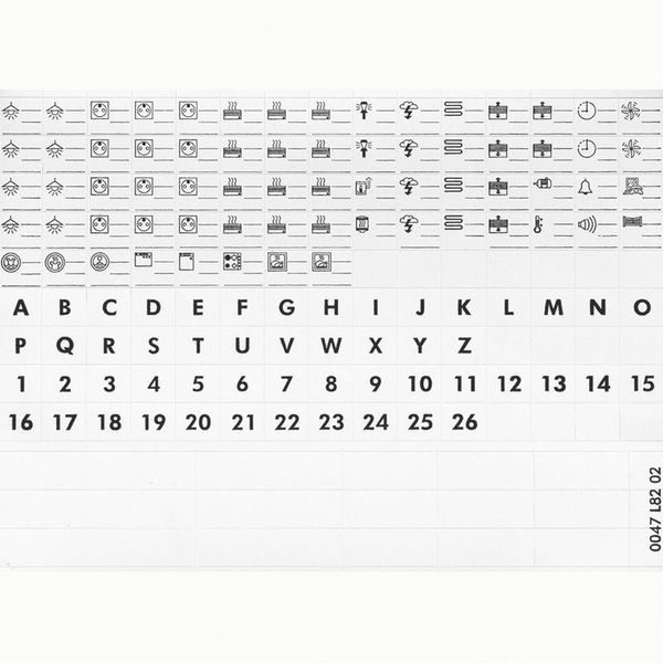 Plaquette De Symboles Pour Porte Repere legrand 004999