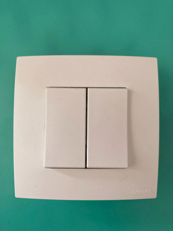 [ARN-61314] Poussoir + va et vient complet blanc- 2001 lumiere