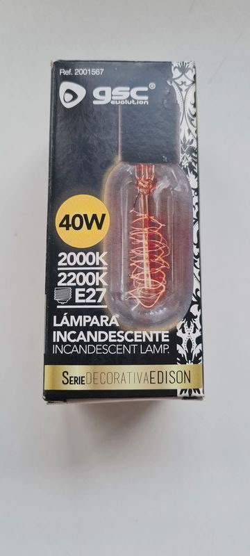 [GC-2001565] lampe stick incandesente filament déco E27 40W 120lm 2K