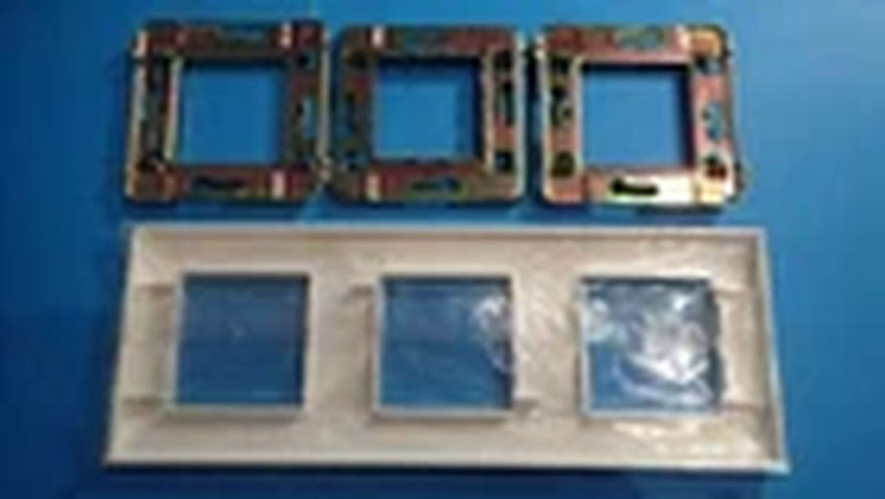 Plaque Triple Ancien MOSAIC 3x2 modules et supports