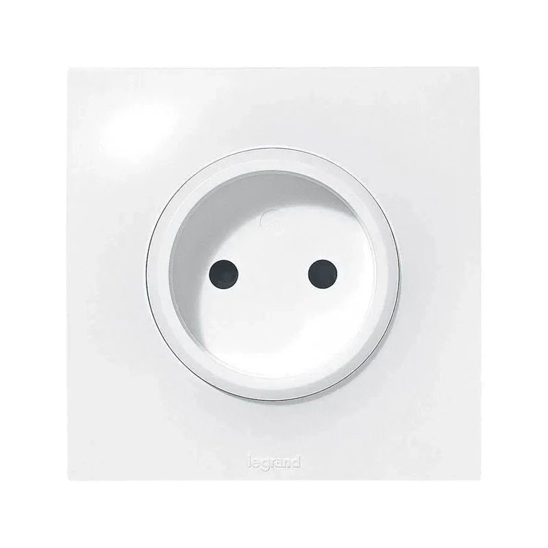 [LEG-91331] Prise de courant sans terre Neptune 16A - blanc