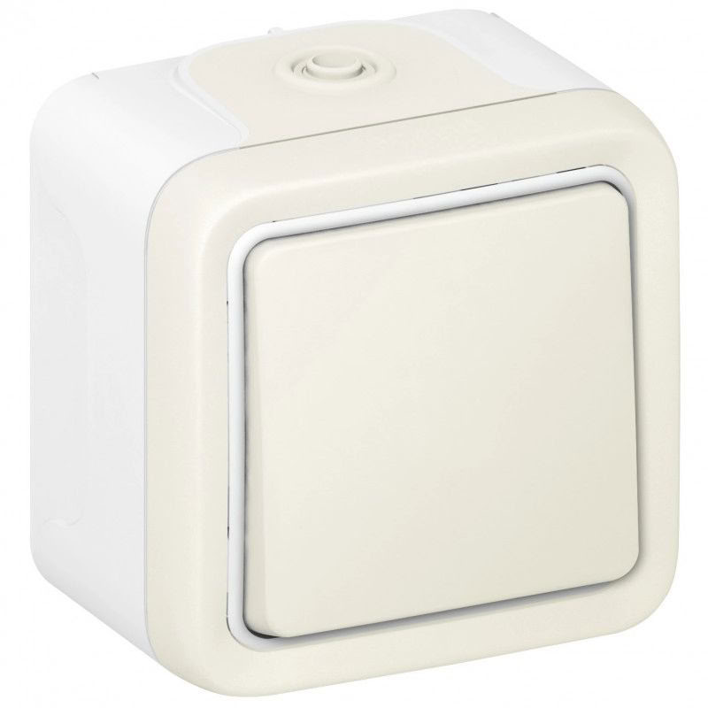 Interrupteur va-et-vient étanche complet, LEGRAND Plexo, blanc