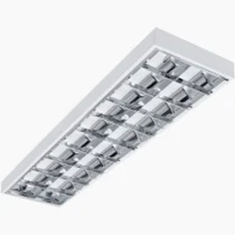 Plafonnier saillie 2x36w reflecteur aluminium