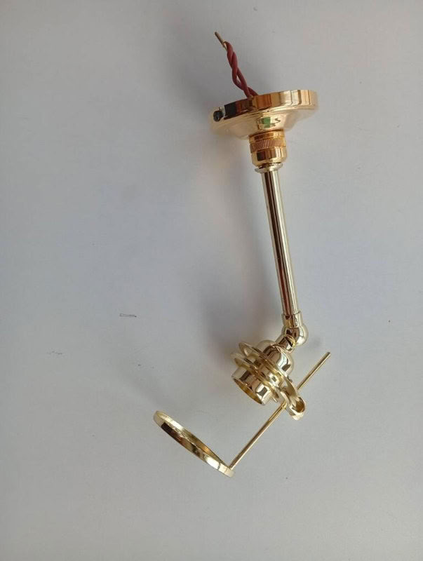 [MPF-80-04] Spot tige 80mm doré avec patere 12v