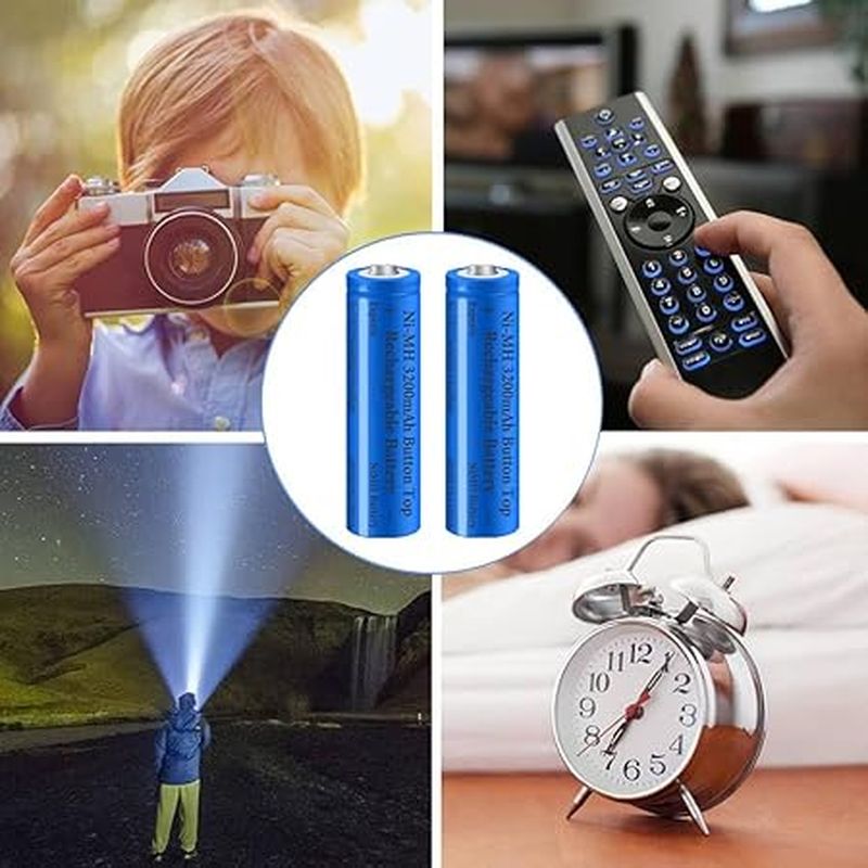 Piles rechargeables R6 -AA) 2300mAh HR6 1.2v lot de 2 piles GSC