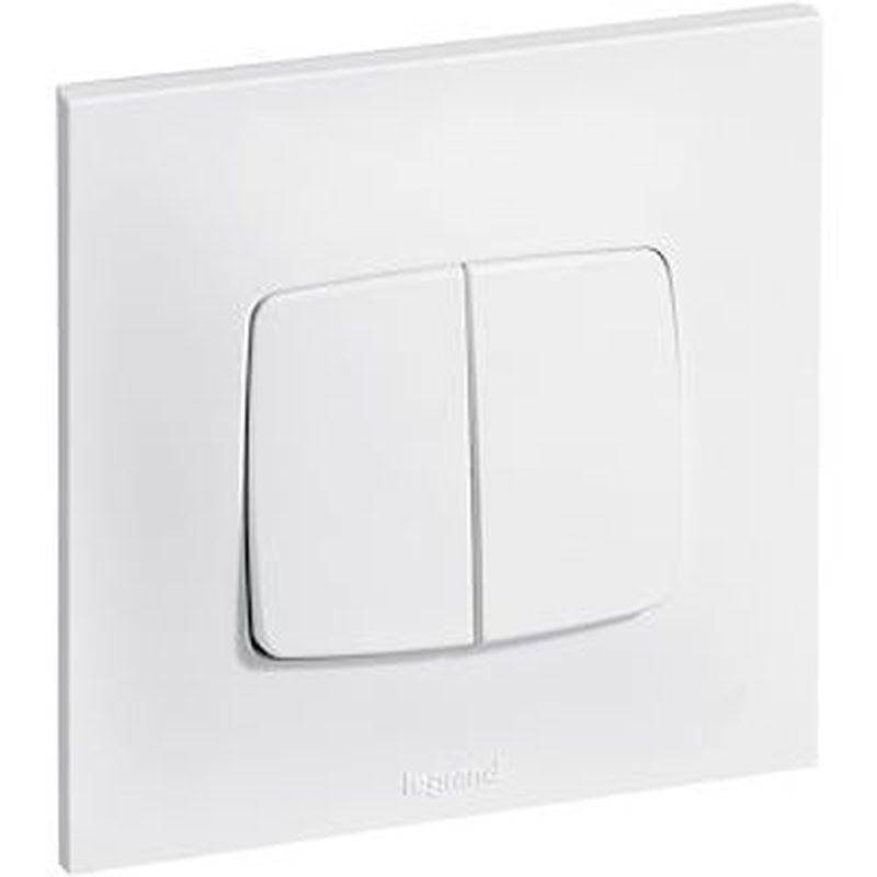 [LEG-091325] Legrand 091325 - Interrupteur ou va-et-vient + poussoir Neptune - blanc